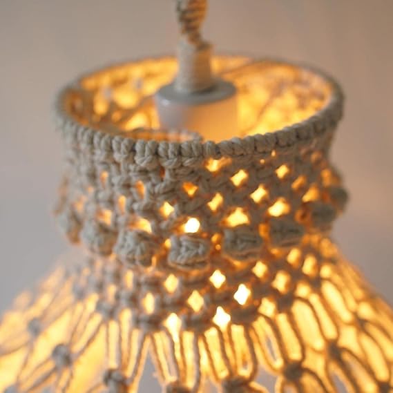 Macrame Lampshade For Home 20 inches - Leechoo